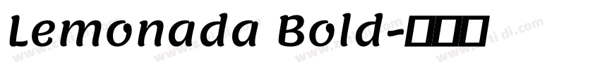 Lemonada Bold字体转换